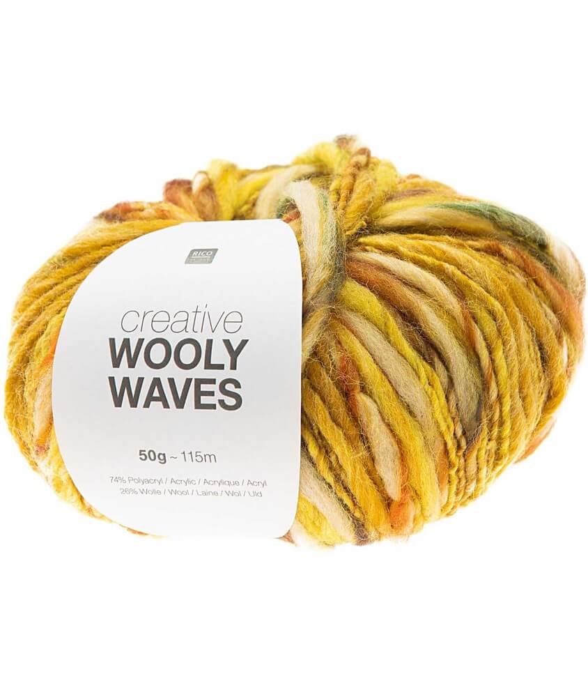 CREATIVE WOOLY WAVES - Rico Design jaune