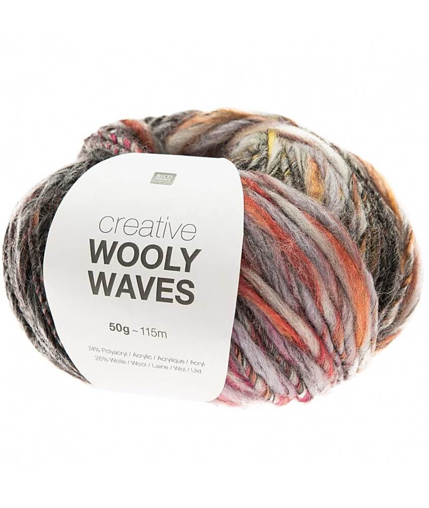 CREATIVE WOOLY WAVES - Rico Design bleu