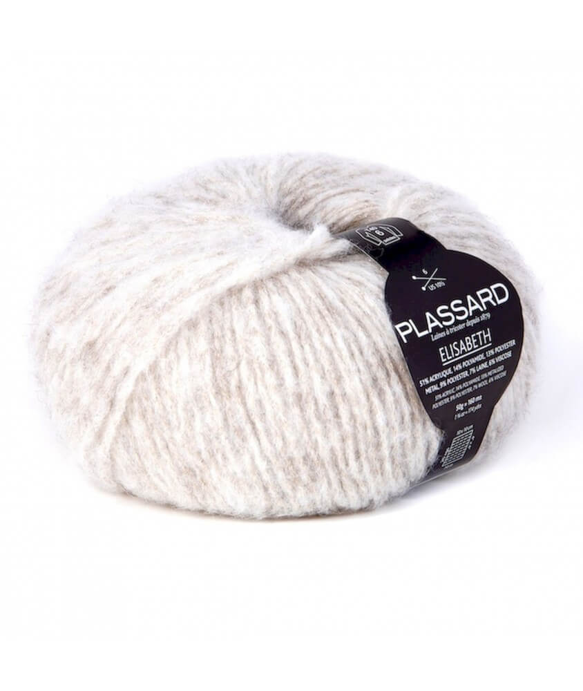 Pelote de laine à tricoter brillante ELISABETH - Plassard