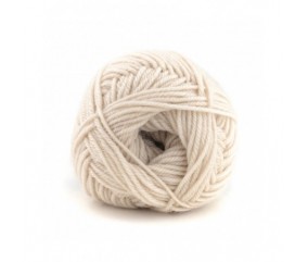 Pelote de laine à tricoter TRADI-MERINO - Plassard ECRU 03