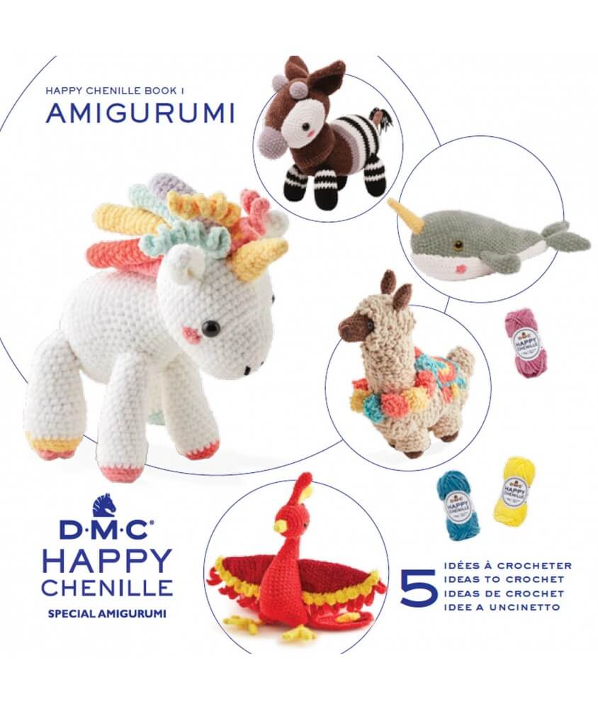 BOOK 1 Happy Chenille Animaux fantastiques - Dmc