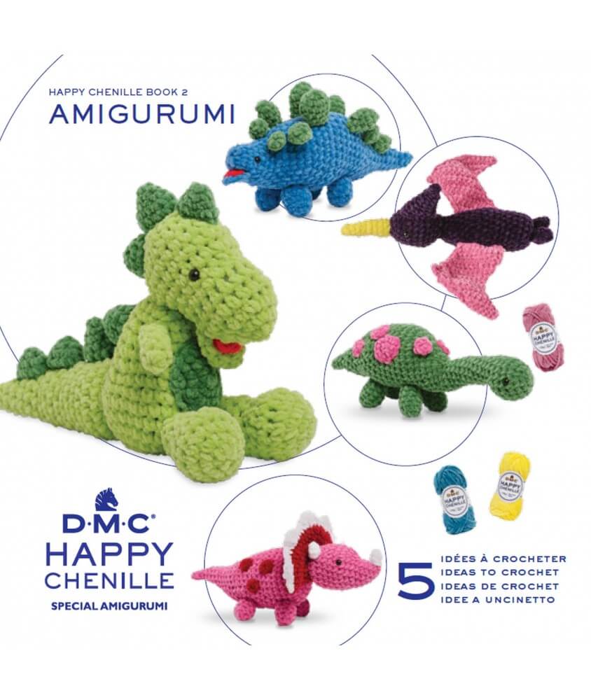 BOOK 2 Happy Chenille Les dinosaures - Dmc