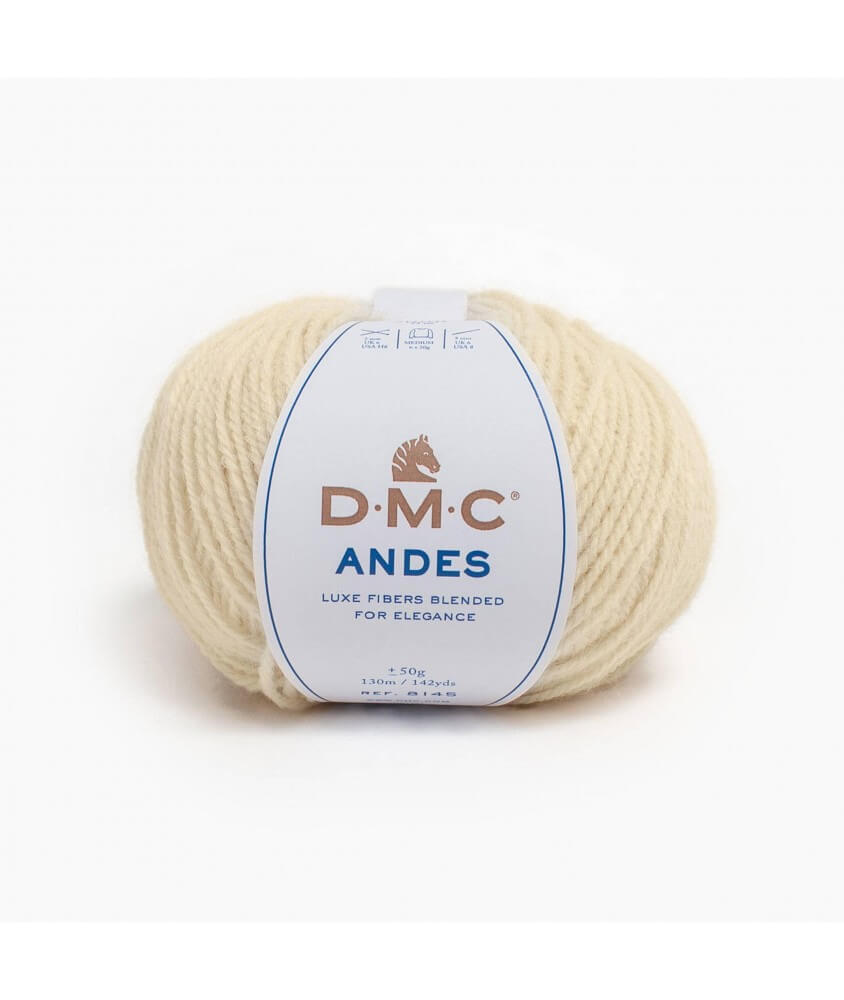 Pelote de laine alpaga ANDES - DMC Ecru