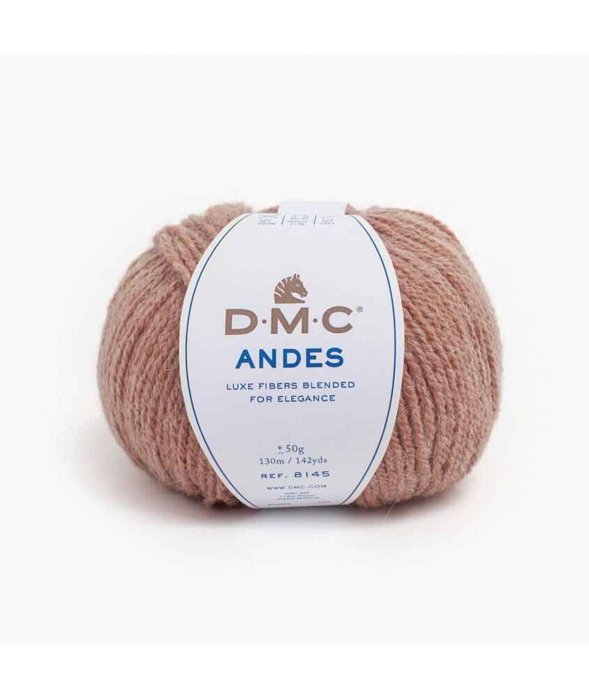 Pelote de laine alpaga ANDES - DMC Rose Pelote de laine alpaga ANDES - DMC Rose