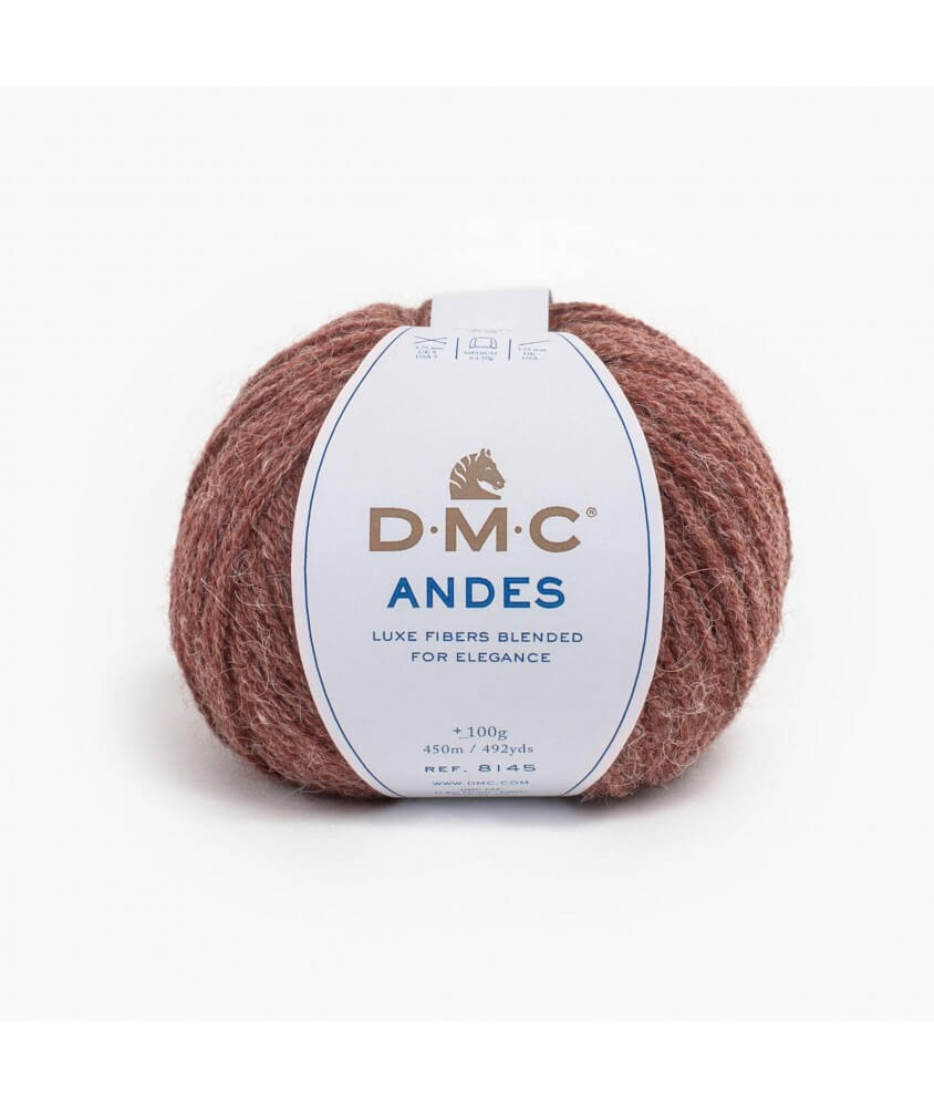 Pelote de laine alpaga ANDES - DMC rouge