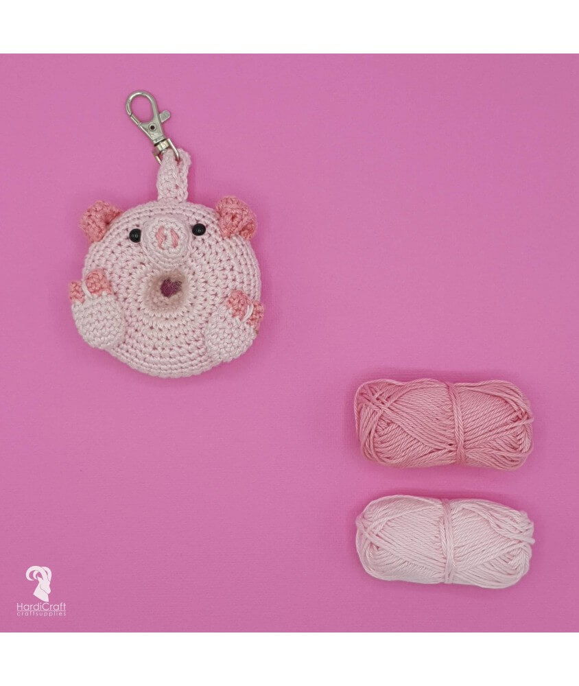  Kit Crochet Donut Cochon - Amigurumi Hardicraft sperenza pas cher