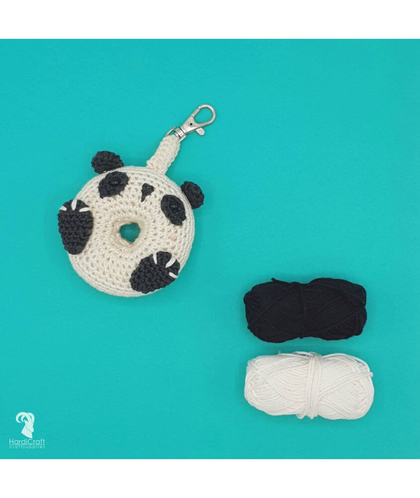 Kit Crochet Donut Panda - Amigurumi Hardicraft 	 petit panda de chine mignon doux sperenza