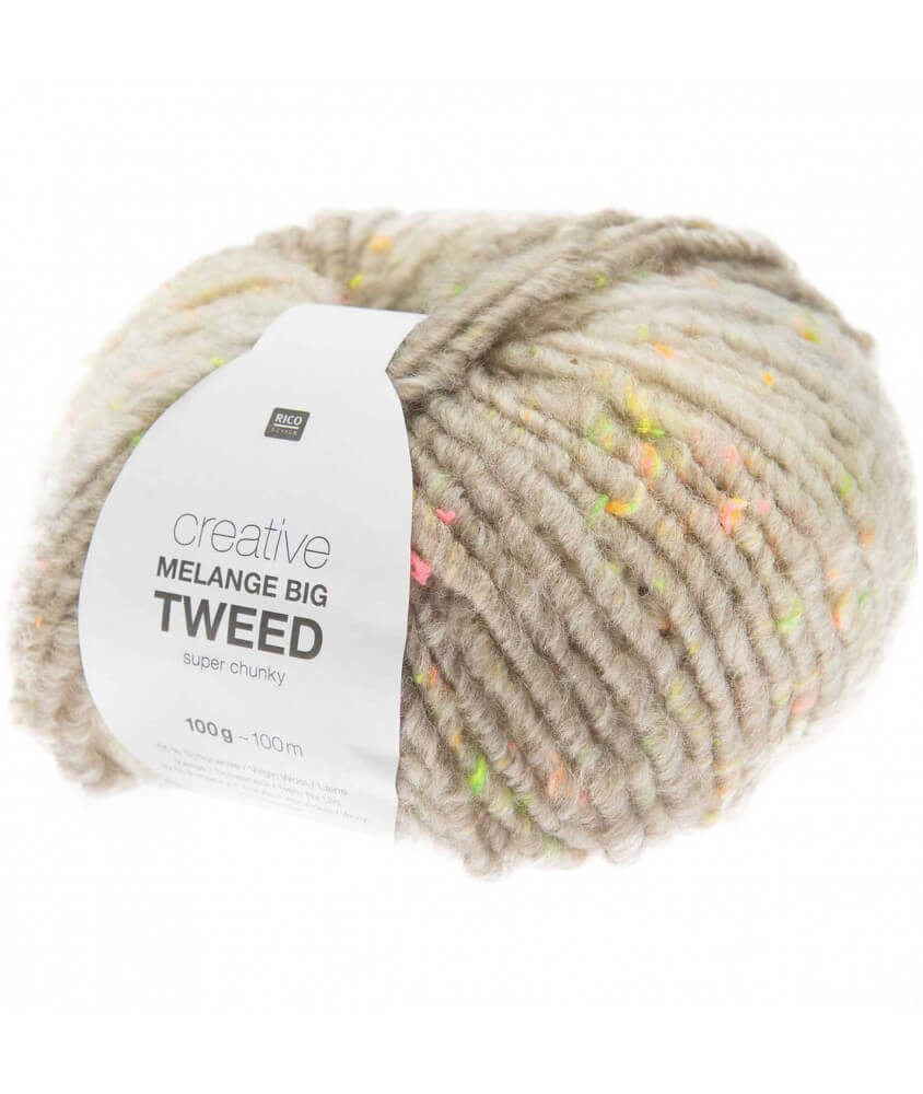 Creative Melange Big Tweed chunky rico design sperenza Ecru Creative Melange Big Tweed chunky rico design sperenza Ecru