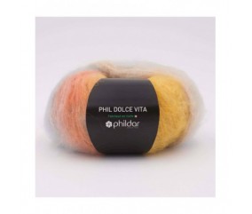 Fil exceptionnel à tricoter PHIL DOLCE VITA - Phildar sperenza arlequin jaune
