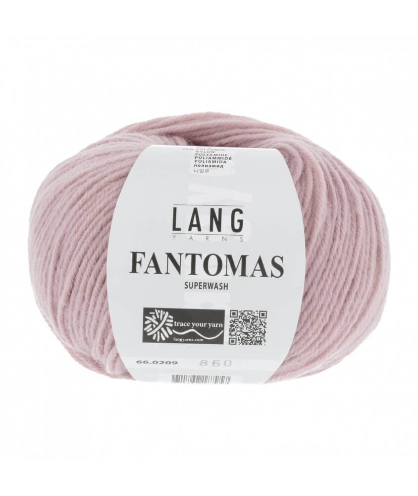 Laine à tricoter FANTOMAS - Lang Yarns Sperenza 209 Rose