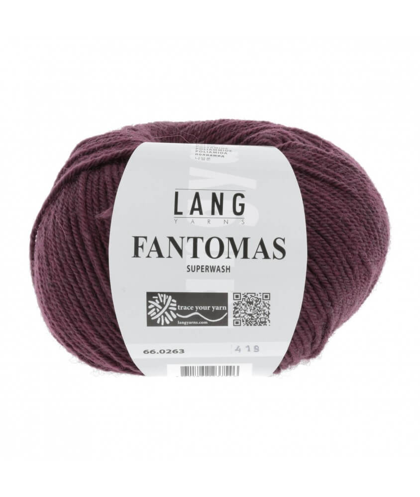 Laine à tricoter FANTOMAS - Lang Yarns violet 263