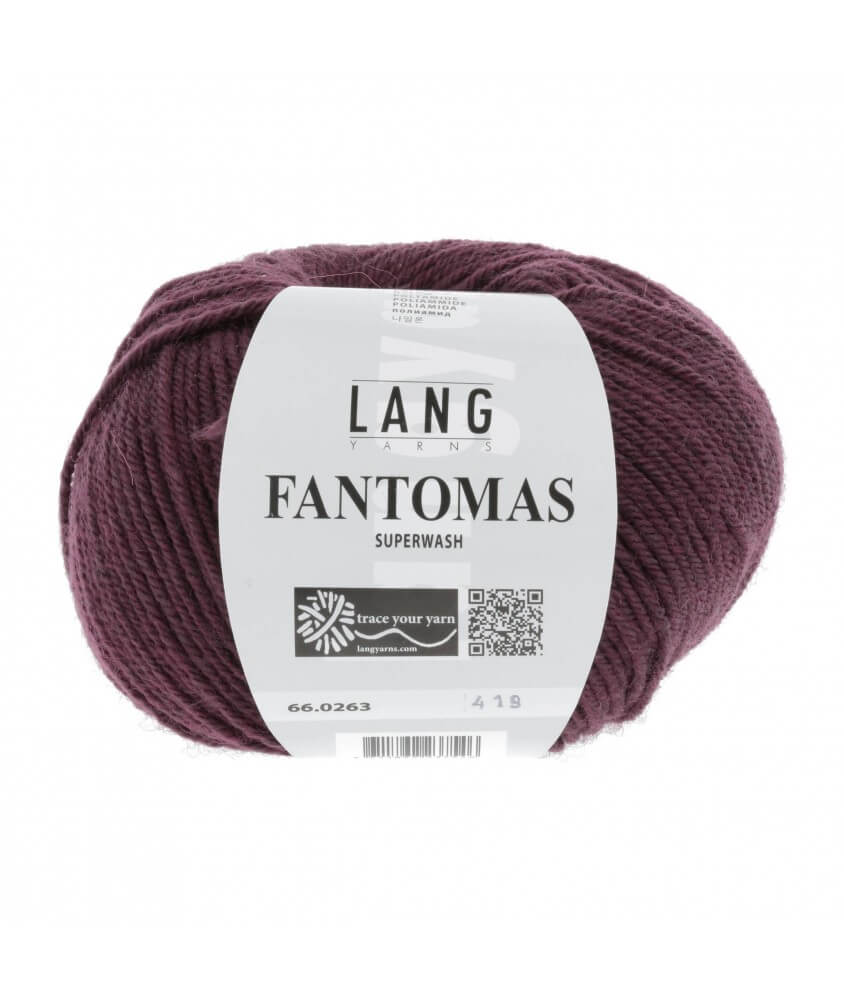 Laine à tricoter FANTOMAS - Lang Yarns violet 263 Laine à tricoter FANTOMAS - Lang Yarns violet 263