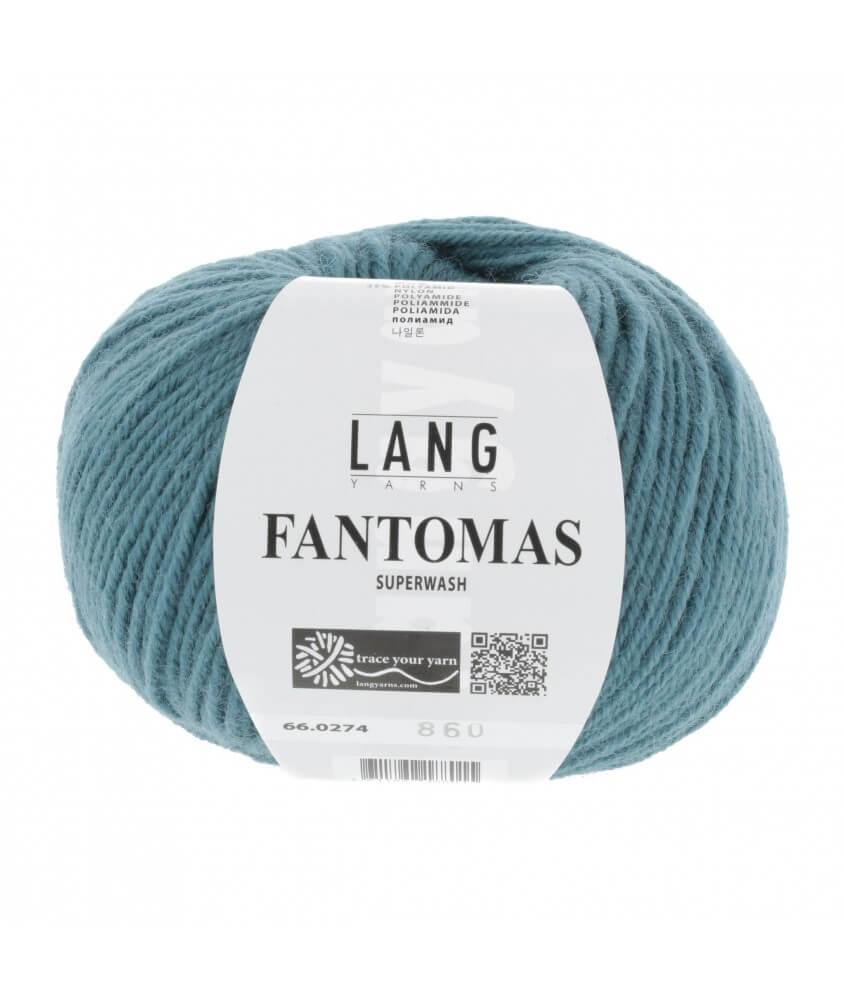 Laine à tricoter FANTOMAS - Lang Yarns Bleu 274