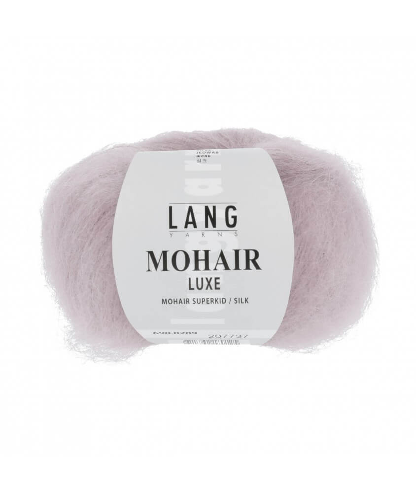 Mohair et soie à tricoter MOHAIR LUXE - Lang Yarns 209 ROSE