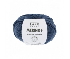 Laine MERINO PLUS - Lang Yarns sperenza bleu 34 152 jolie pelote couleur premium