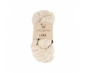 Laine cachemire à tricoter NOBLE CASHMERE - Lang Yarns pelote naturelle cashmire 03 écru