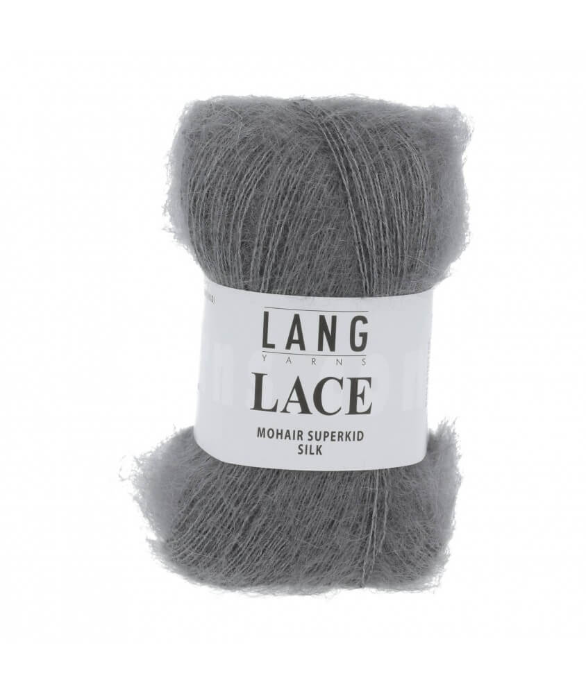 Mohair et soie à tricoter LACE 25 GR - Lang Yarns Sperenza gris 05