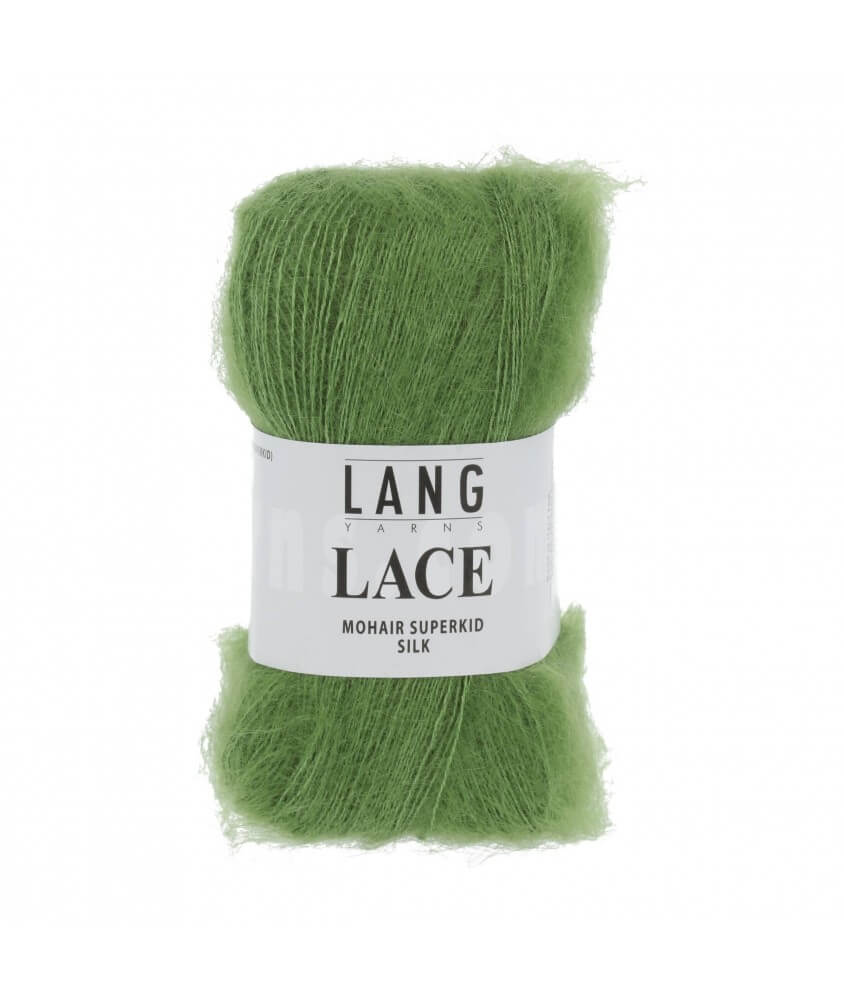 Mohair et soie à tricoter LACE 25 GR - Lang Yarns Sperenza vert 016