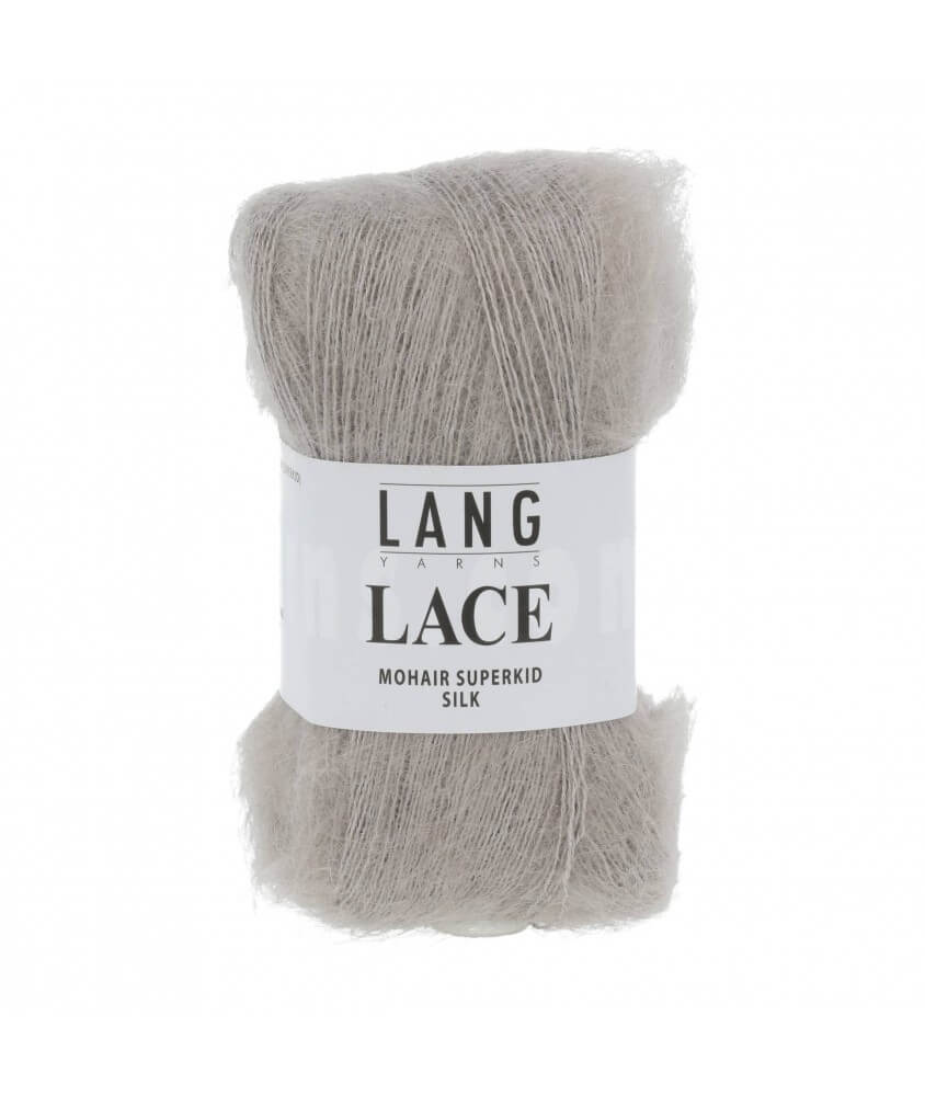 Mohair et soie à tricoter LACE 25 GR - Lang Yarns Sperenza gris 026 26