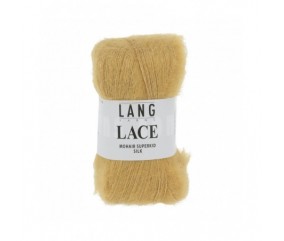 Mohair et soie à tricoter LACE 25 GR - Lang Yarns Sperenza jaune 50 050