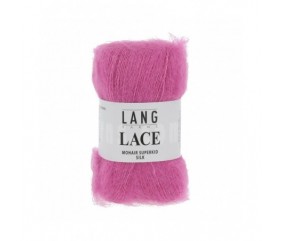 Mohair et soie à tricoter LACE 25 GR - Lang Yarns Sperenza rose 85 085