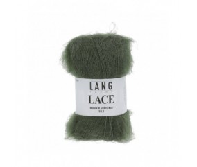 Mohair et soie à tricoter LACE 25 GR - Lang Yarns Sperenza vert 98 098