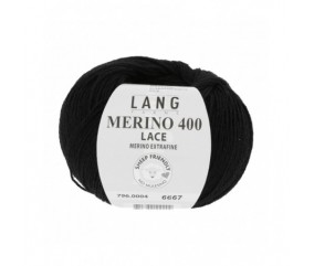 Laine MERINO 400 LACE - Lang Yarns sperenza pelote noir 04