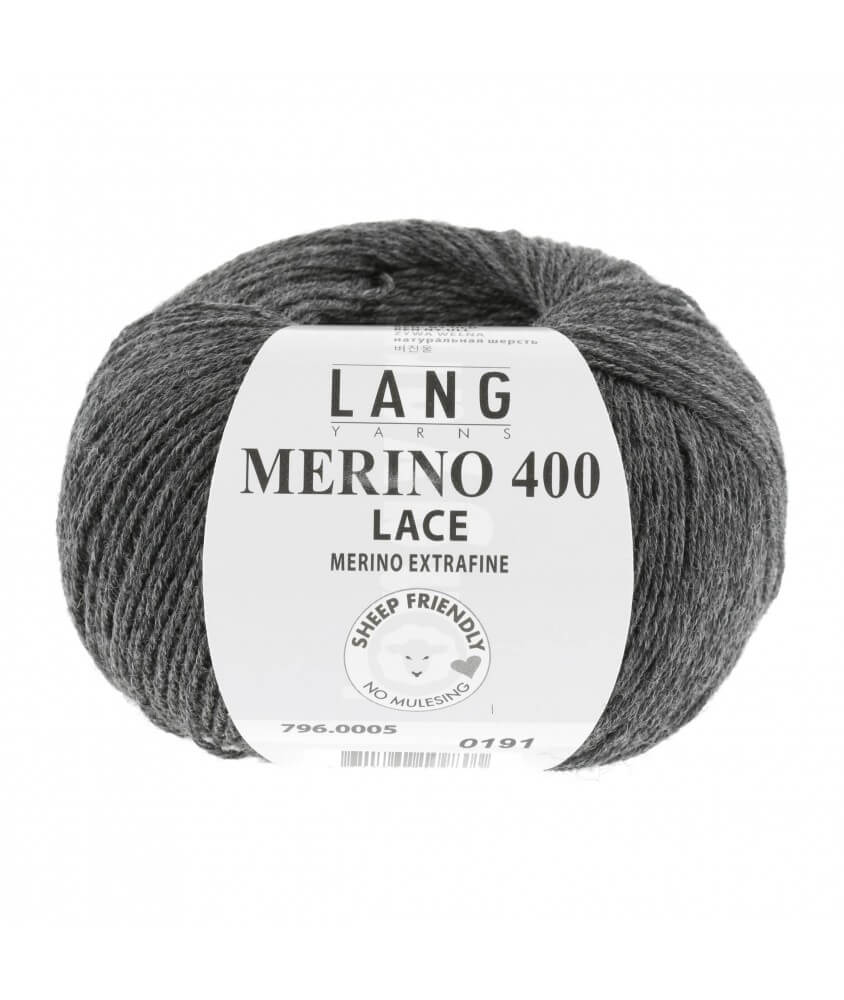 Laine MERINO 400 LACE - Lang Yarns sperenza pelote gris 05