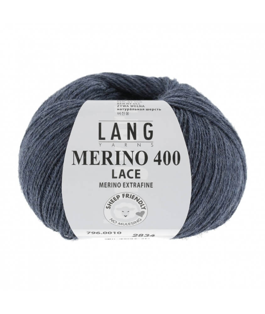 Laine MERINO 400 LACE - Lang Yarns sperenza pelote bleu 010 10 Laine MERINO 400 LACE - Lang Yarns sperenza pelote bleu 010 10