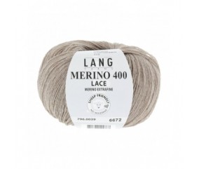 Laine MERINO 400 LACE - Lang Yarns sperenza pelote marron 039 39
