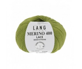 Laine MERINO 400 LACE - Lang Yarns sperenza pelote vert 44 044