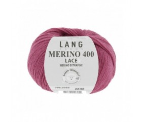 Laine MERINO 400 LACE - Lang Yarns sperenza pelote 85 085 rose barbie