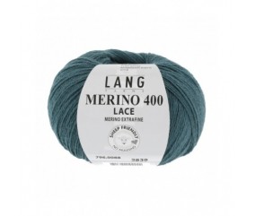 Laine MERINO 400 LACE - Lang Yarns sperenza pelote bleue bleu 88 088