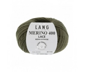 Laine MERINO 400 LACE - Lang Yarns sperenza pelote vert 098 98 herbe pelouse