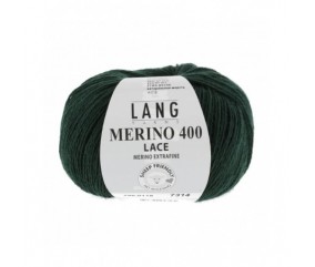 Laine MERINO 400 LACE - Lang Yarns sperenza pelote vert 118 0118