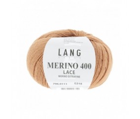 Laine MERINO 400 LACE - Lang Yarns sperenza pelote marron 111 0111