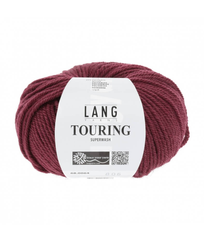  Laine à tricoter TOURING - Lang Yarns Sperenza pelote rouge 64 064
