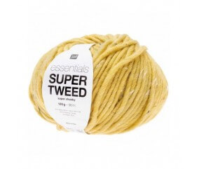 Laine à tricoter Essentials SUPER TWEED Super Chunky 50 gr - RICO Design 01 JAUNE