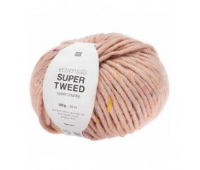 Laine à tricoter Essentials SUPER TWEED Super Chunky 50 gr - RICO Design 02 ROSE