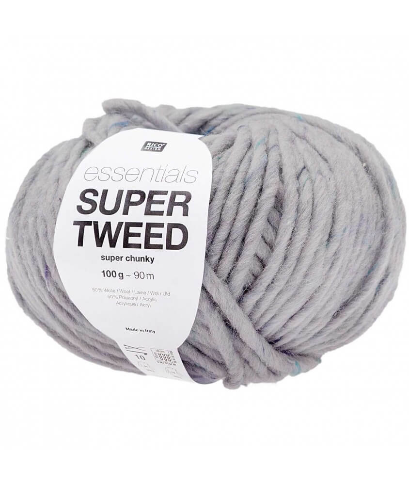 Laine à tricoter Essentials SUPER TWEED Super Chunky 50 gr - RICO Design 03 VIOLET