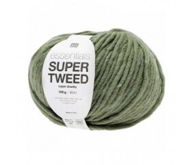 Laine à tricoter Essentials SUPER TWEED Super Chunky 50 gr - RICO Design 04 VERT