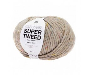 Laine à tricoter Essentials SUPER TWEED Super Chunky 50 gr - RICO Design 05 GRIS