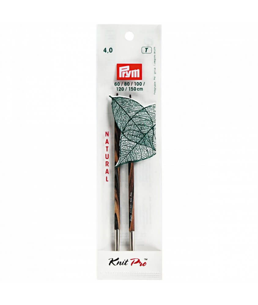 Aiguilles interchangeables longues bois NATURAL n°4 Aiguilles interchangeables longues bois NATURAL n°4