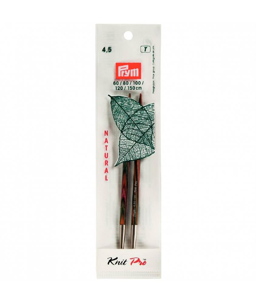 Aiguilles interchangeables longues bois NATURAL 4.5 Aiguilles interchangeables longues bois NATURAL 4.5