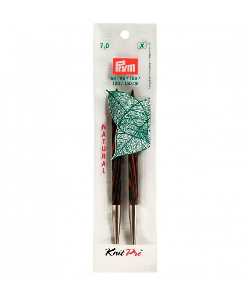 Aiguilles interchangeables longues bois NATURAL n°7 Aiguilles interchangeables longues bois NATURAL n°7