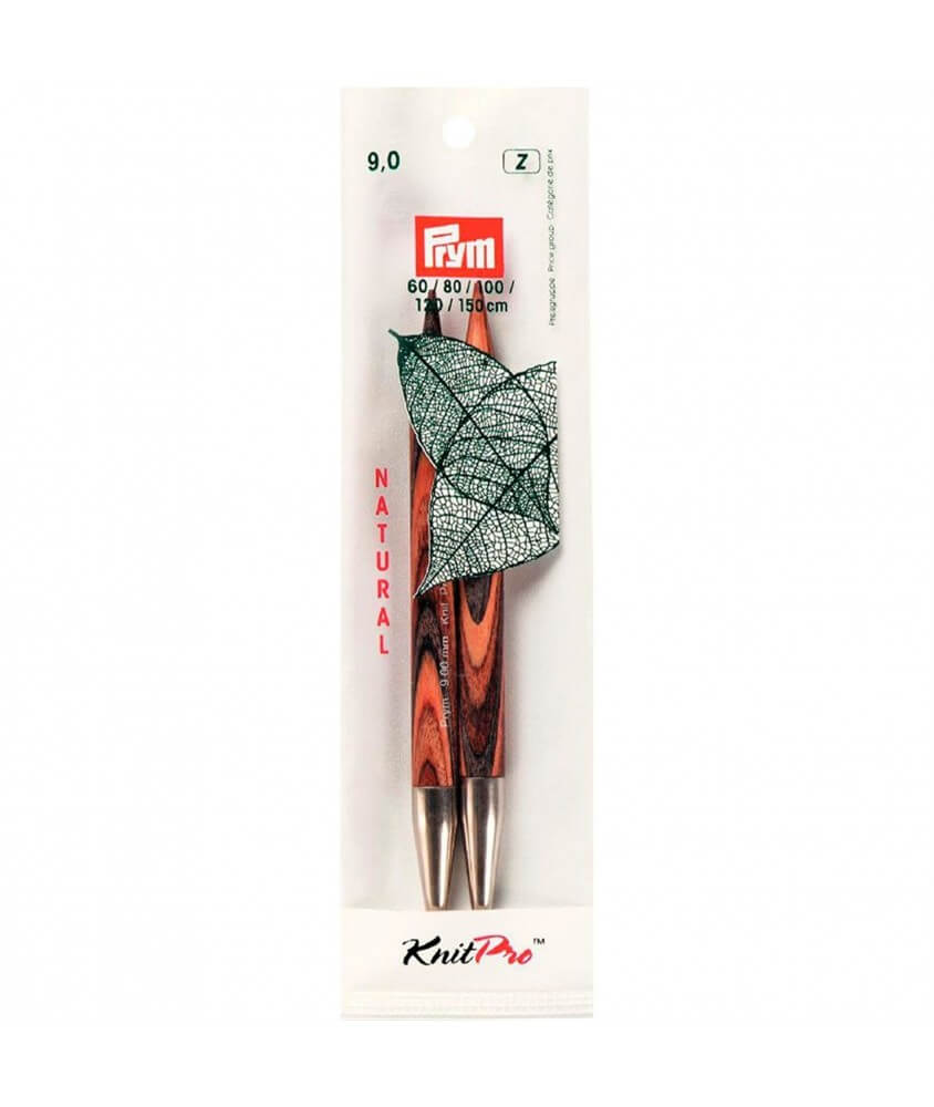 Aiguilles interchangeables longues bois NATURAL n°9 Aiguilles interchangeables longues bois NATURAL n°9