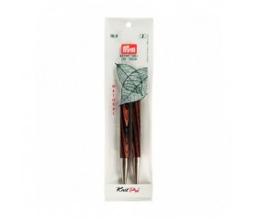 Aiguilles interchangeables longues bois NATURAL n°10