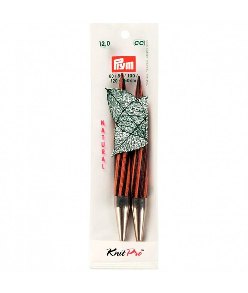 Aiguilles interchangeables longues bois NATURAL n°12 Aiguilles interchangeables longues bois NATURAL n°12