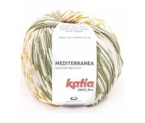  Fil à tricoter 100 % coton égyptien Mediterranea - Katia Sperenza 302 multicolor