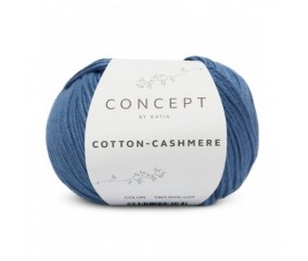 Fil à tricoter Cotton-Cashmere - Katia sperenza bleu mer 65